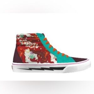 Colorful High-Top Custom Made Scorpio Astrological Sneakers
